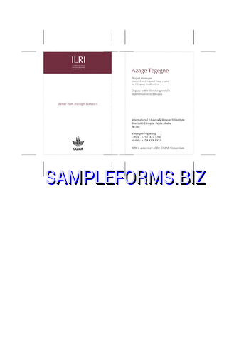 Business Card Template 3 pdf free
